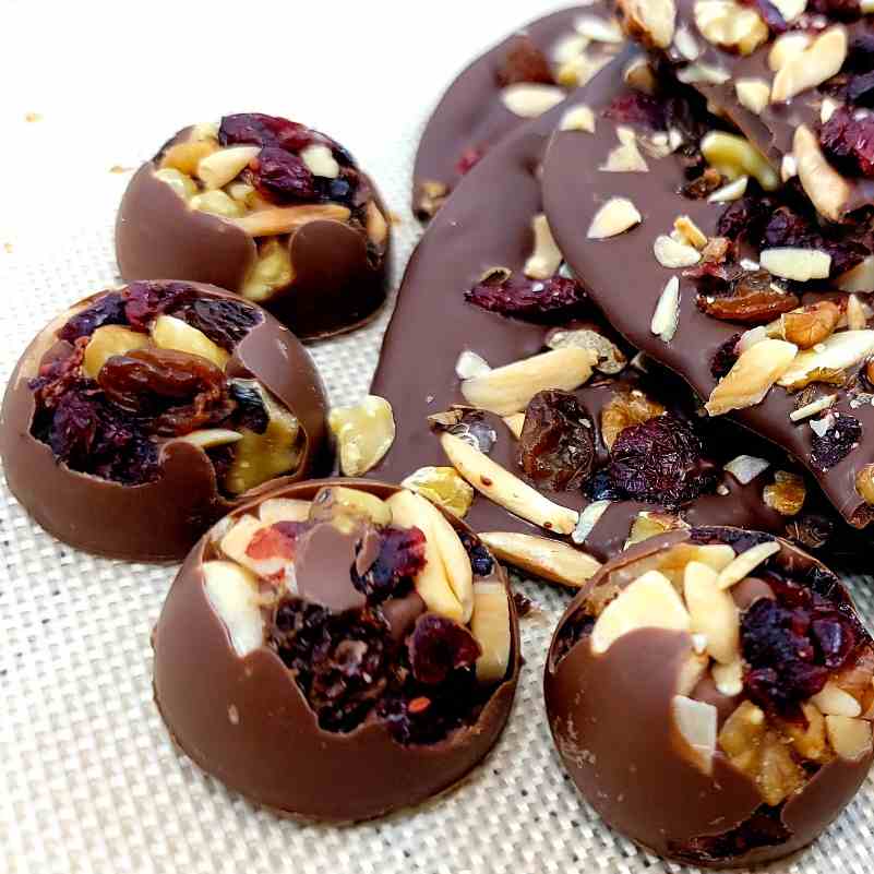 Homemade Fruit And Nut Chocolate