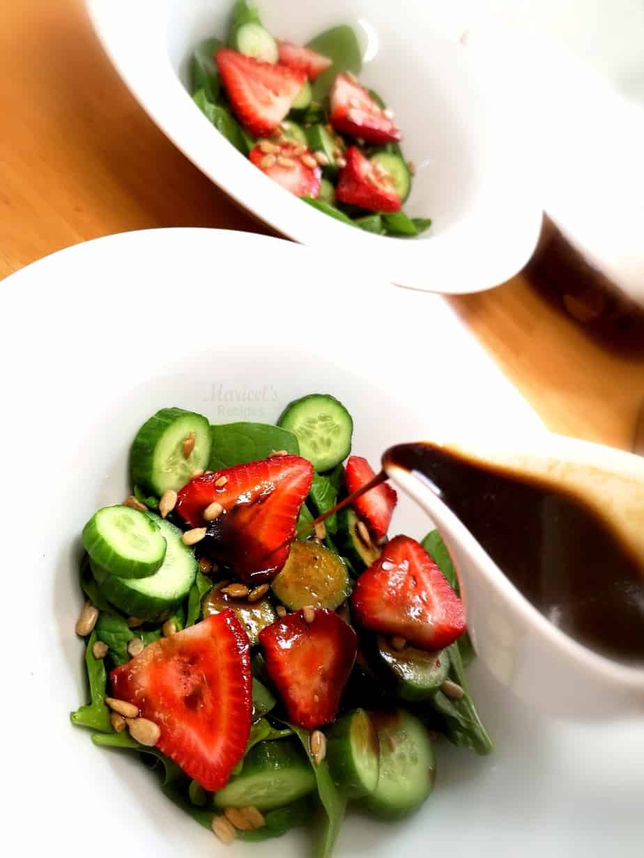 Strawberry Cucumber Spinach Salad Maricels Recipes