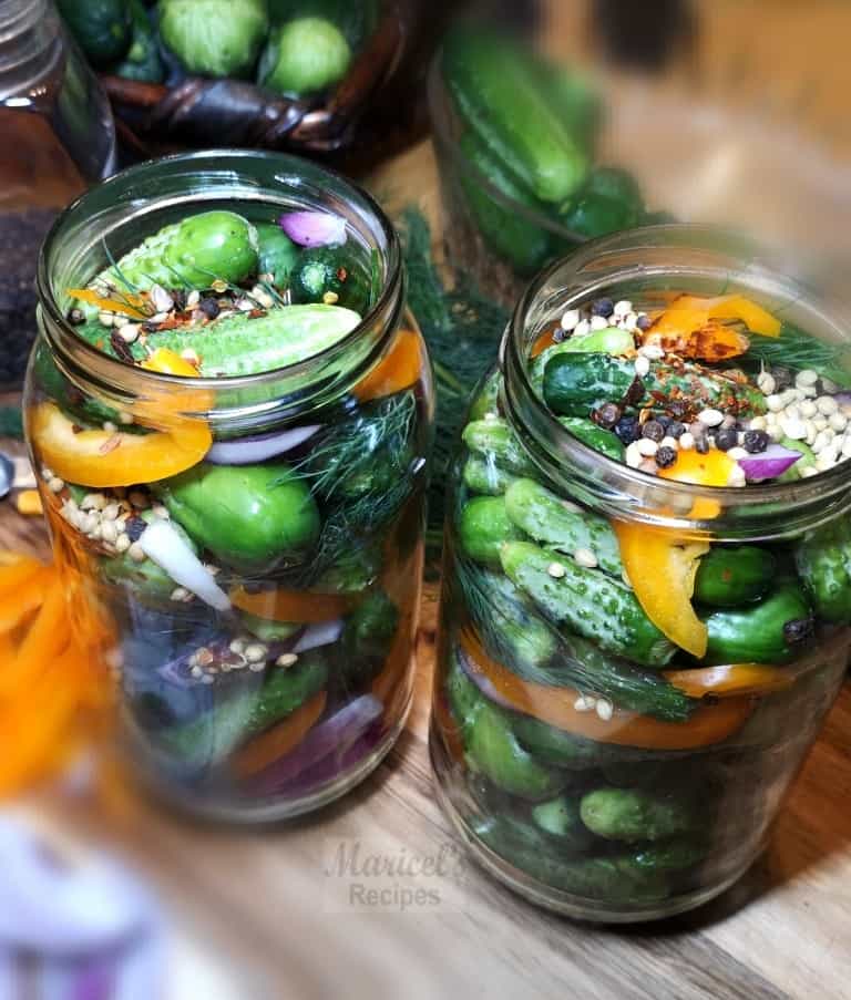 Quick and Easy Refrigerator Pickled Cucumbers Maricels Recipes Home